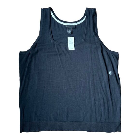 😊 3/$30 26/28 Lane Bryant sleeveless knit black tank NWT🏷 - Picture 7 of 8